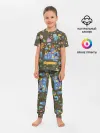 Детская пижама с брюками / Время приключений Зима