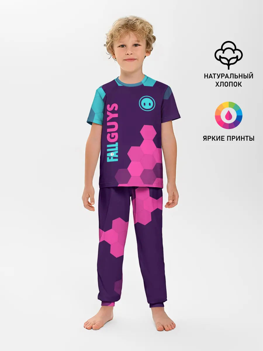 Детская пижама с брюками / FALL GUYS / ФОЛ ГАЙС