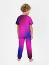Детская пижама с брюками / Фиолетово-малиновый градиент
