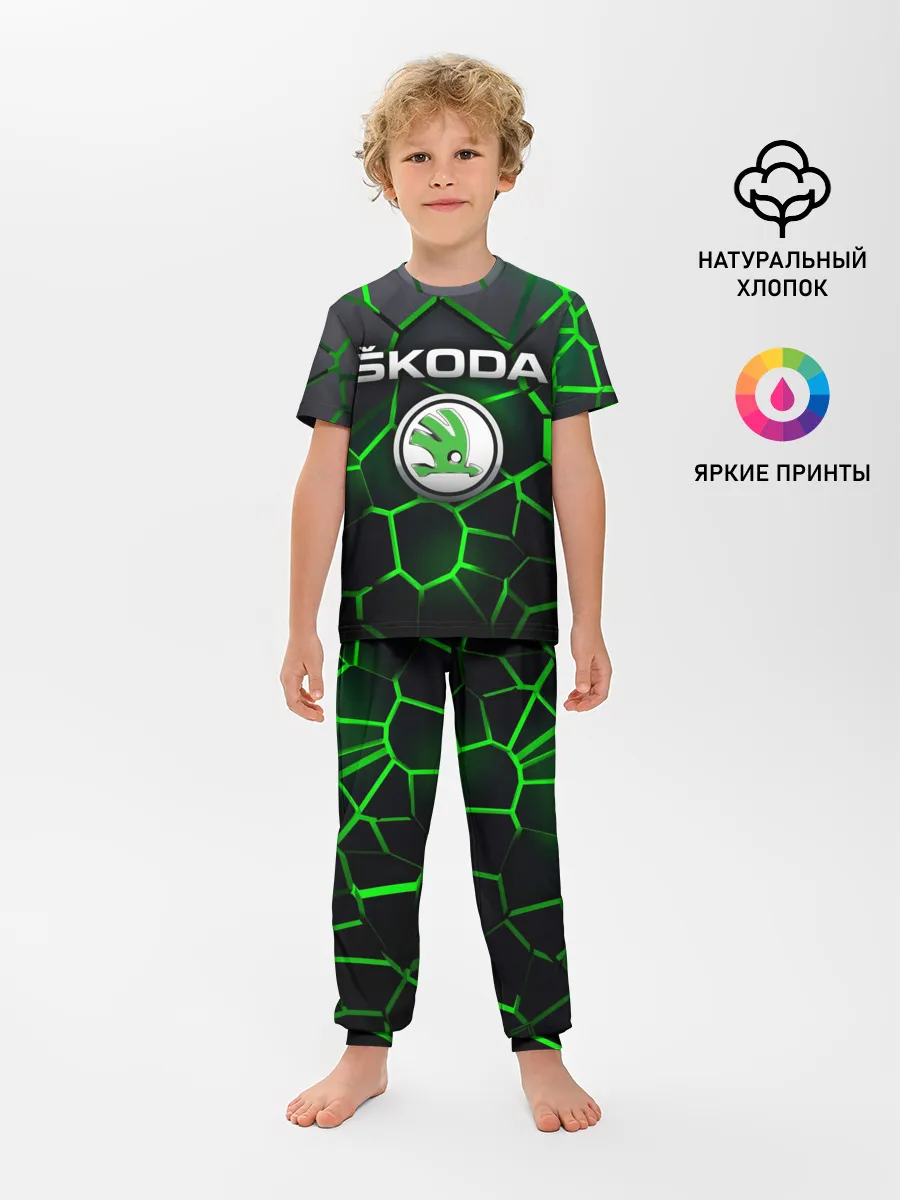 Детская пижама с брюками / Skoda 3D плиты с подсветкой
