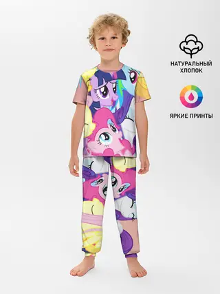 Детская пижама с брюками / МАЛЕНЬКИЕ ПОНИ