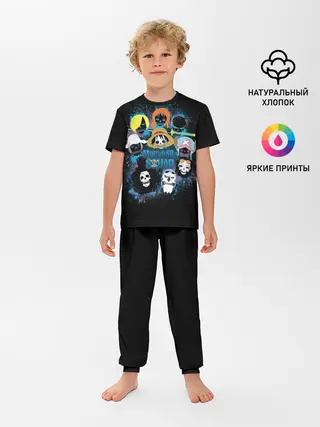 Детская пижама с брюками / пираты One Piece