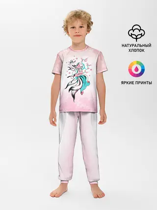 Детская пижама с брюками / ЛИСА И САКУРА | FOX AND SAKURA