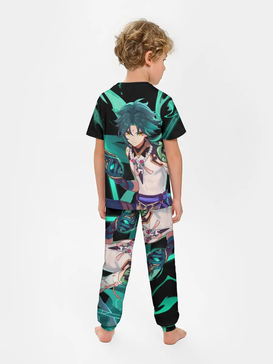 Детская пижама с брюками / Геншин импакт: Сяо