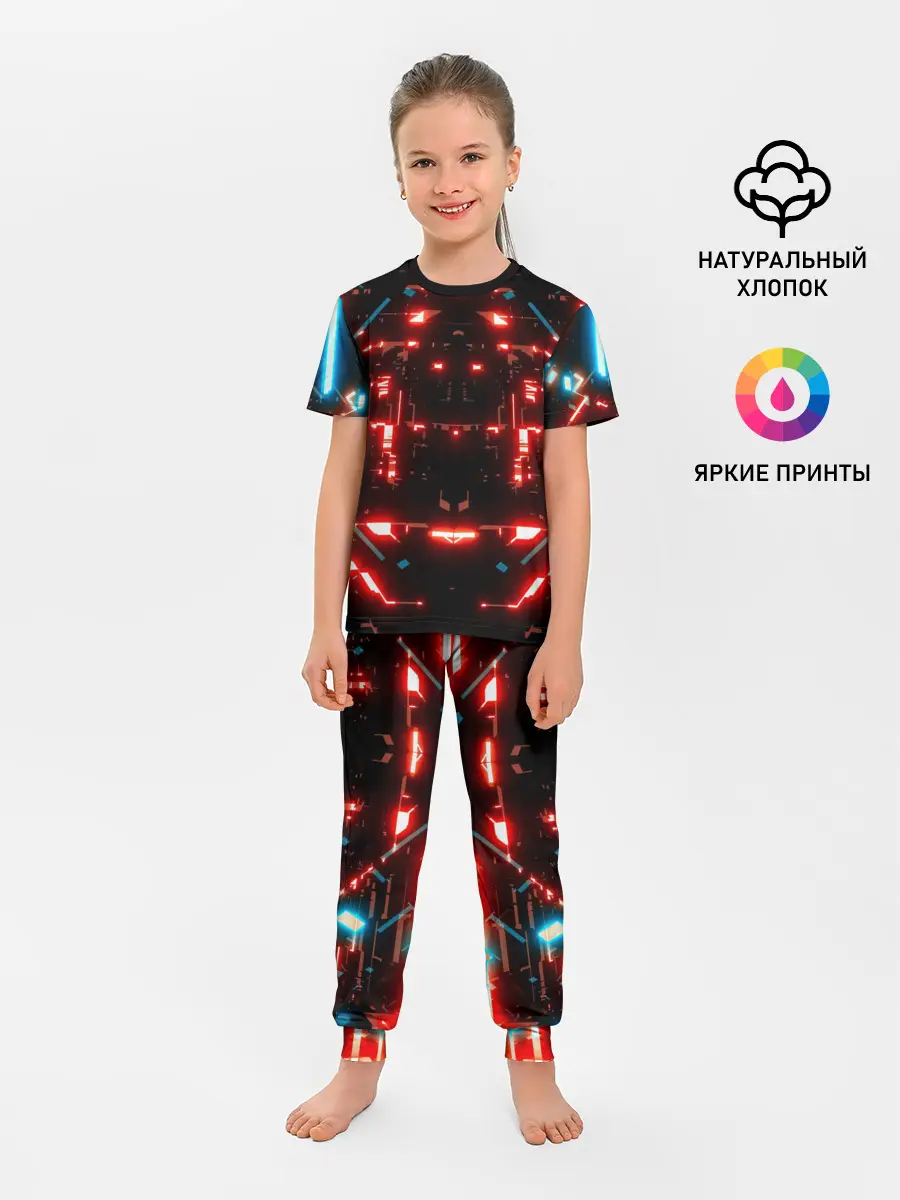 Детская пижама с брюками / Neon Lights