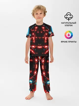 Детская пижама с брюками / Neon Lights