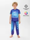 Детская пижама с брюками / Цвет настроения синий