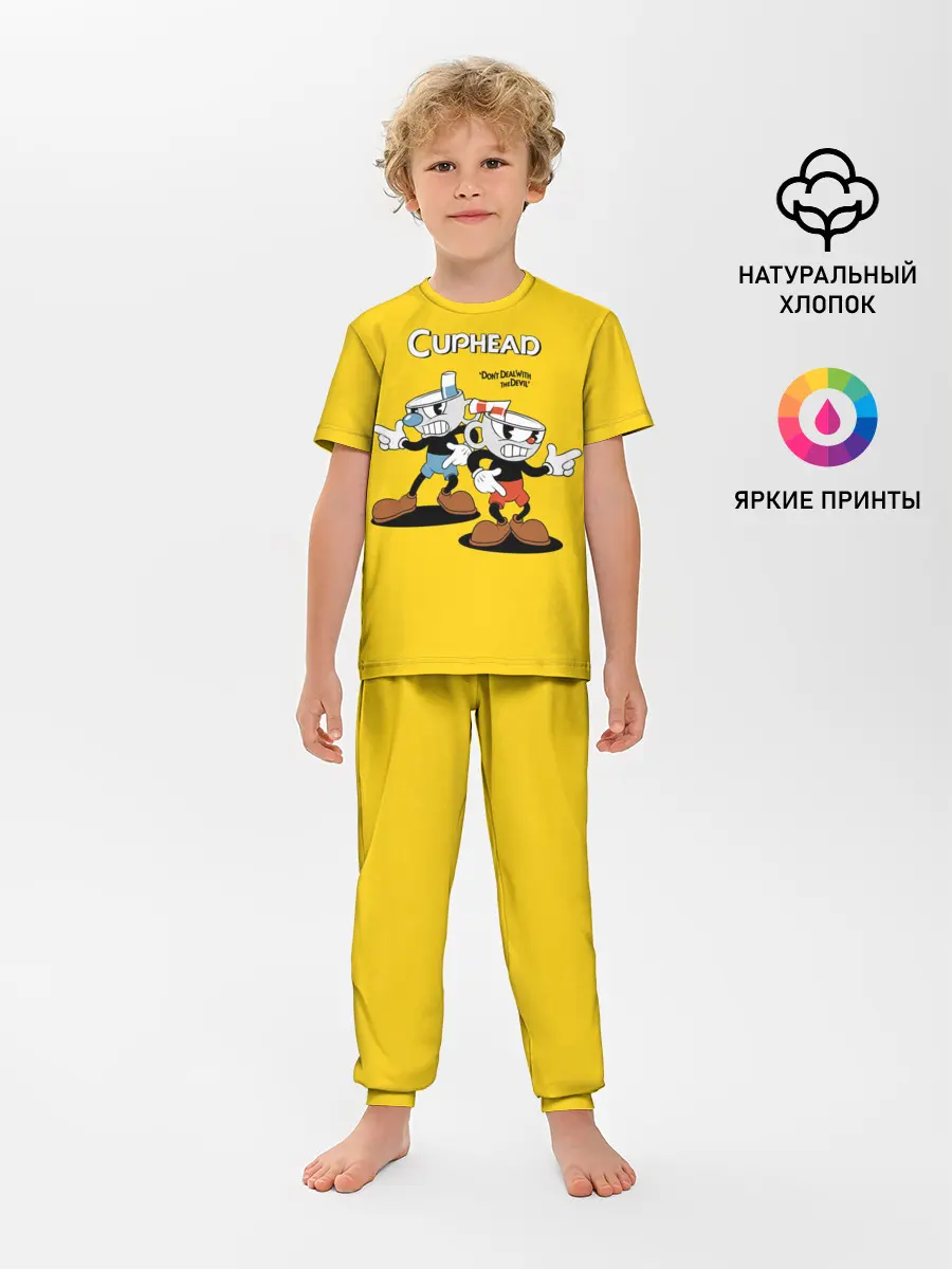 Детская пижама с брюками / Cuphead