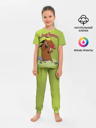 Детская пижама с брюками / Крутые бобры. Деггет