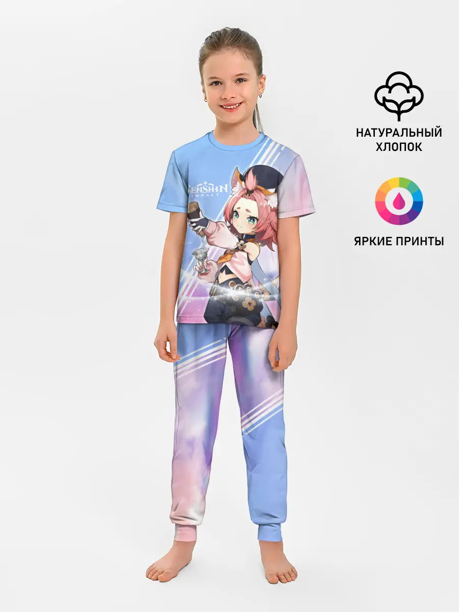 Детская пижама с брюками / Genshin Impact