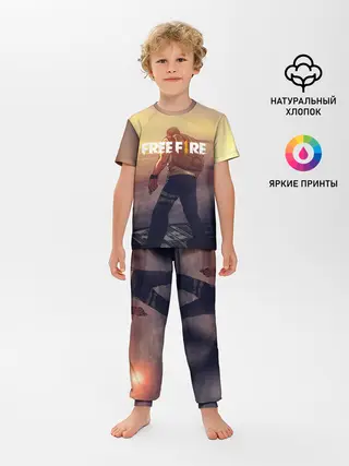 Детская пижама с брюками / FREEFIRE | БЕЙСЕР