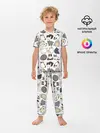 Детская пижама с брюками / Котики