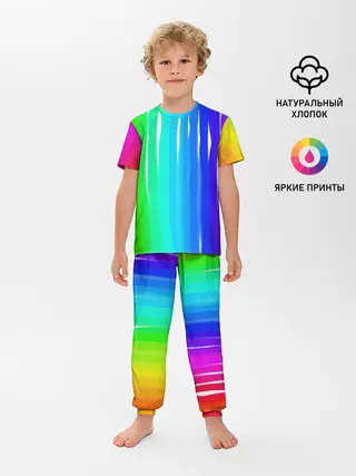 Детская пижама с брюками / Перелив цвета