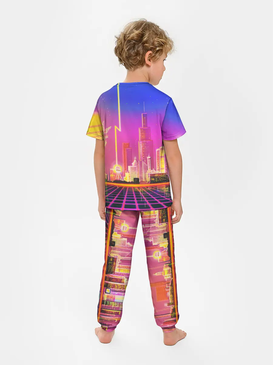 Детская пижама с брюками / КИБЕР ГОРОД