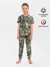 Детская пижама с брюками / Камуфляж из матрёшек