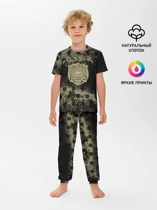 Детская пижама с брюками / Золотой Рассвет Чёрный клевер