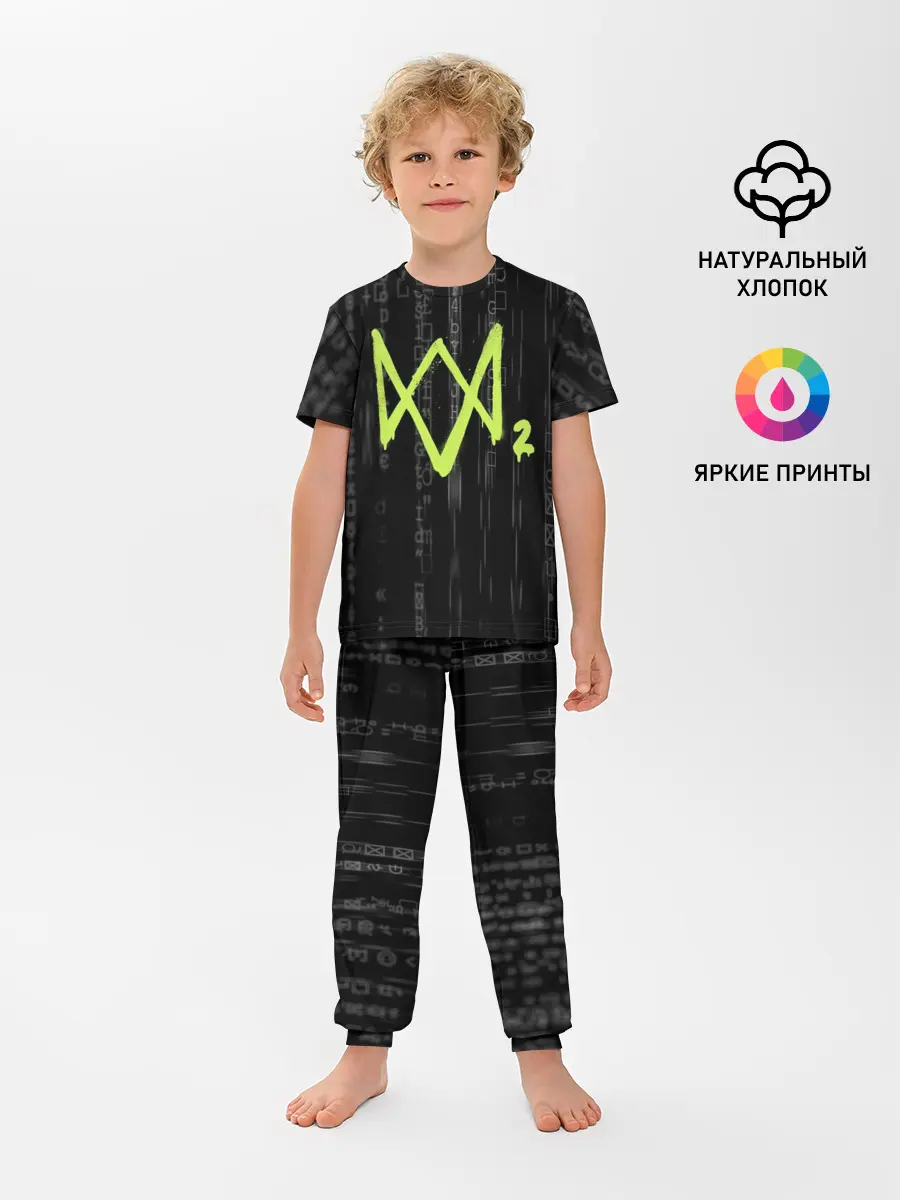 Детская пижама с брюками / WATCH DOGS 2