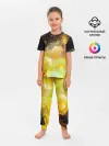 Детская пижама с брюками / Желтая краска