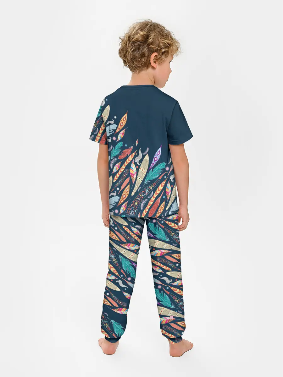 Детская пижама с брюками / Перья