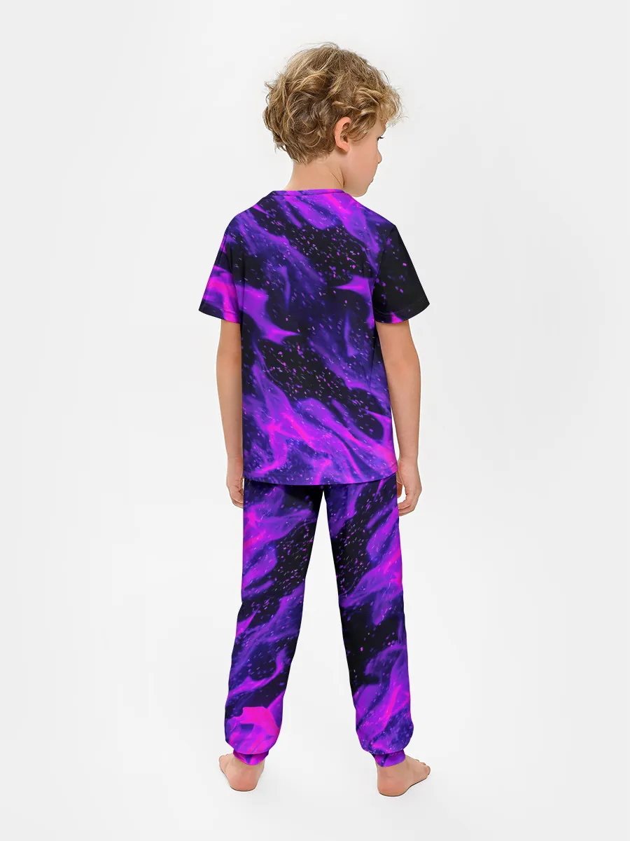 Детская пижама с брюками / ФИОЛЕТОВЫЙ ОГОНЬ