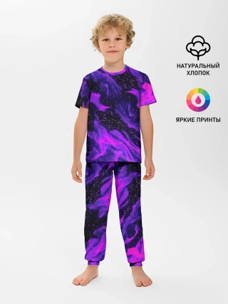 Детская пижама с брюками / ФИОЛЕТОВЫЙ ОГОНЬ