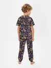 Детская пижама с брюками / Драконы и цветы