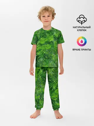 Детская пижама с брюками / Тропики