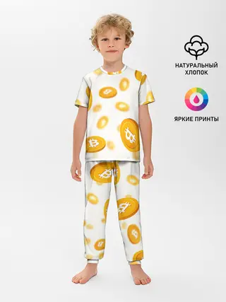 Детская пижама с брюками / BITCOIN КРИПТОВАЛЮТА | CRYPTOCURRENCIES