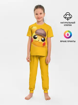 Детская пижама с брюками / Pikachu Pika Pika