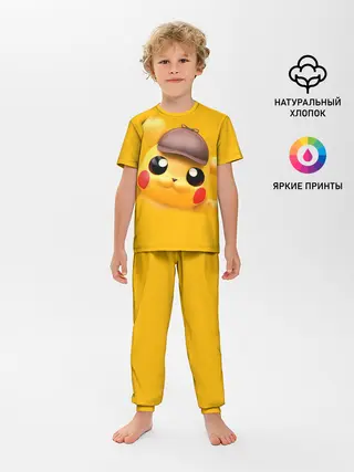 Детская пижама с брюками / Pikachu Pika Pika