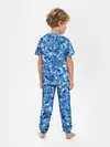 Детская пижама с брюками / Сине-бело-голубой лев