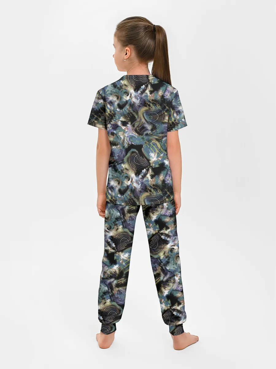 Детская пижама с брюками / Узор для рыбака