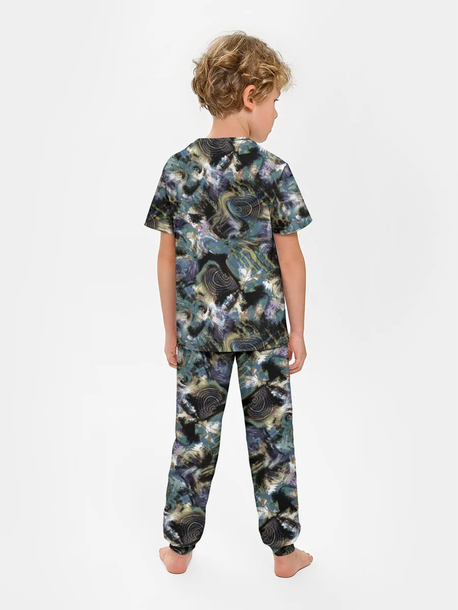 Детская пижама с брюками / Узор для рыбака
