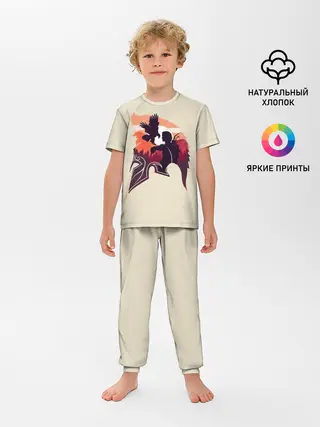 Детская пижама с брюками / Кассандра с ястребом