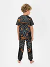 Детская пижама с брюками / Волк и дракон