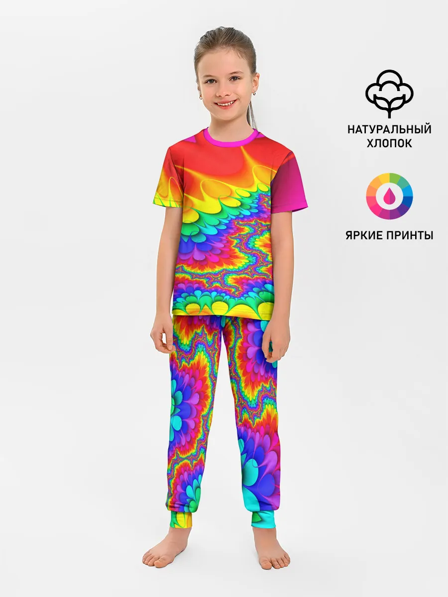 Детская пижама с брюками / TIE-DYE