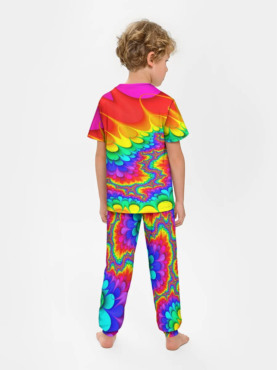 Детская пижама с брюками / TIE-DYE