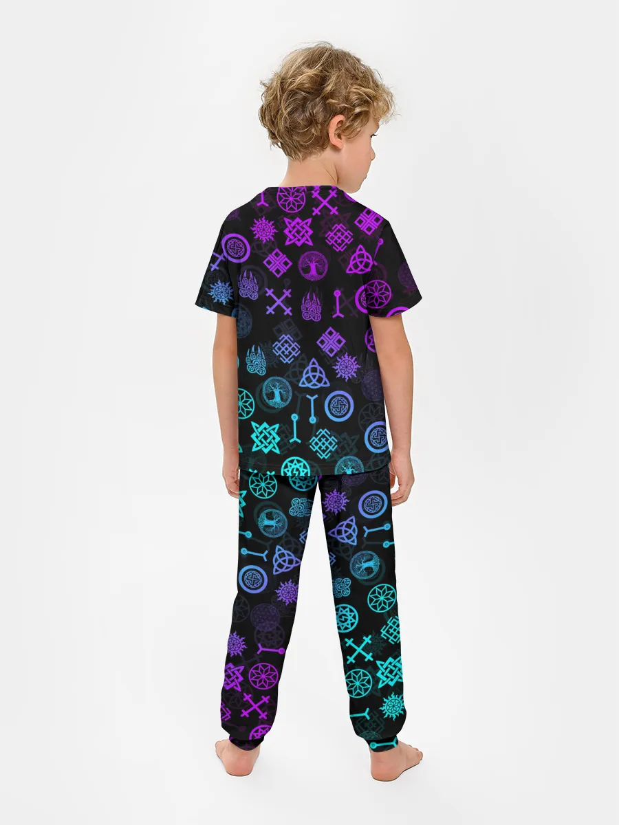 Детская пижама с брюками / СЛАВЯНСКИЕ РУНЫ | ПАТТЕРН
