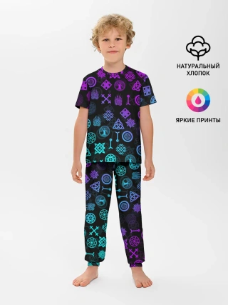 Детская пижама с брюками / СЛАВЯНСКИЕ РУНЫ | ПАТТЕРН