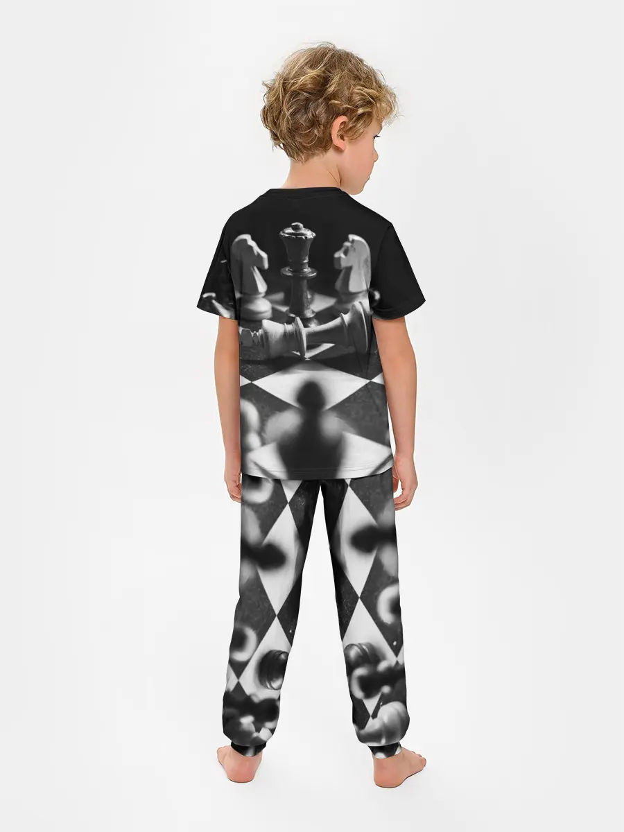 Детская пижама с брюками / Шахматы