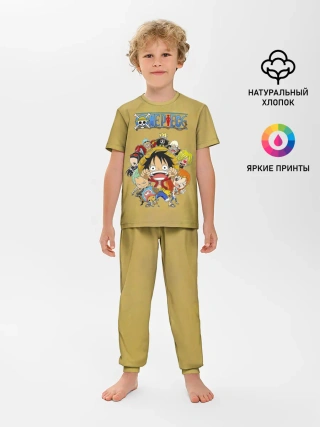 Детская пижама с брюками / Персонажи One Piece. Большой куш