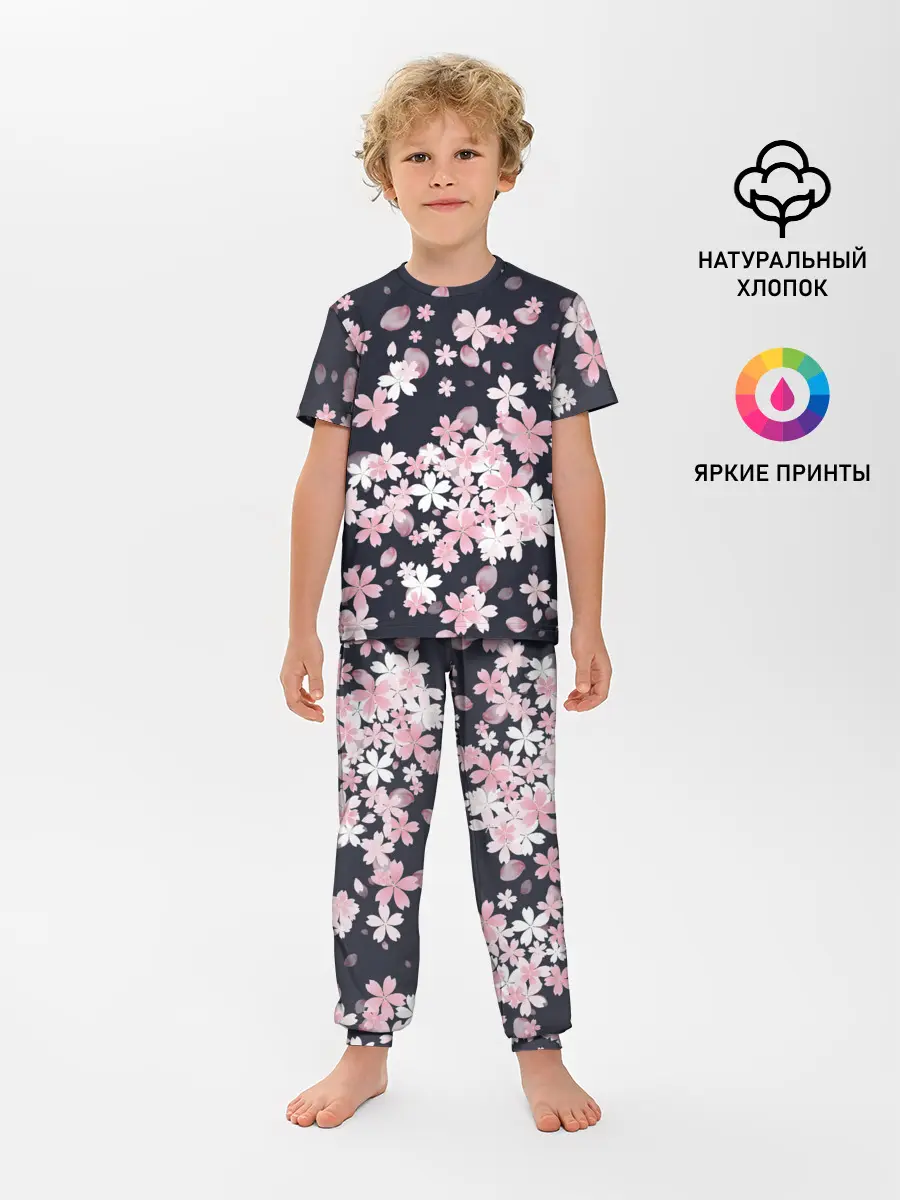Детская пижама с брюками / Сакура