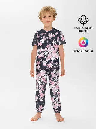Детская пижама с брюками / Сакура