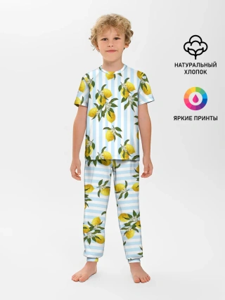 Детская пижама с брюками / Лимоны