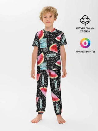 Детская пижама с брюками / сладкий арбуз
