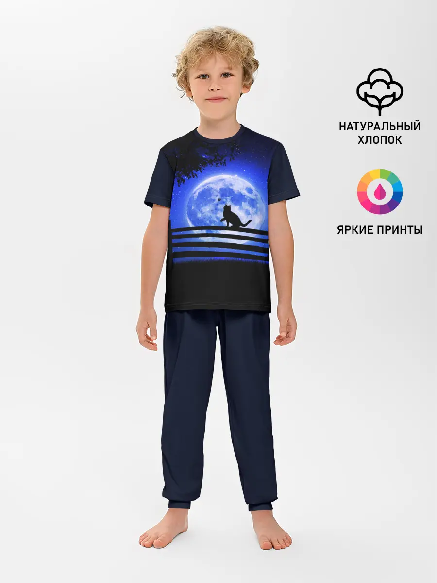 Детская пижама с брюками / КОТИК