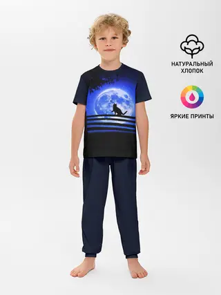 Детская пижама с брюками / КОТИК