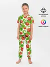 Детская пижама с брюками / Земляника