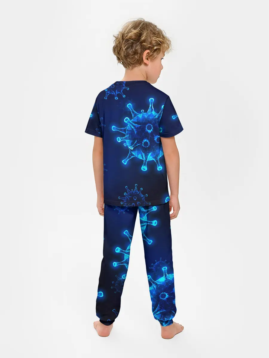 Детская пижама с брюками / Warning nCoV2019