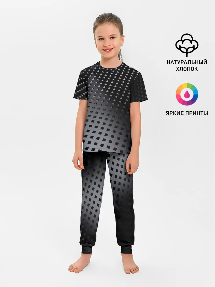 Детская пижама с брюками / Текстура.